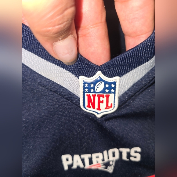 Nike Kids Patriots Navy Blue Jersey - Picture 5 of 9